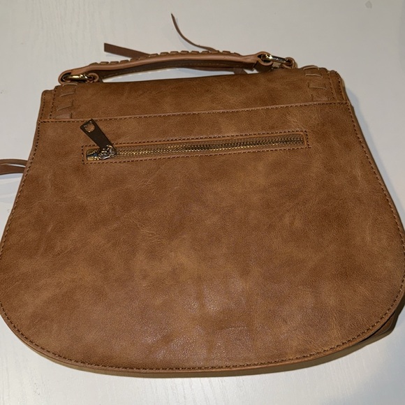 Urban Expressions Lrg Khloe Satchel Crossbody Braided Vegan Leather Western Boho - Picture 7 of 14